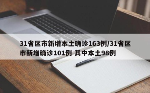 31省区市新增本土确诊163例/31省区市新增确诊101例 其中本土98例